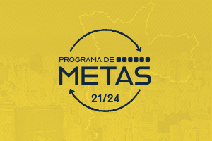 botão amarelo escrito programa de metas 21, 24